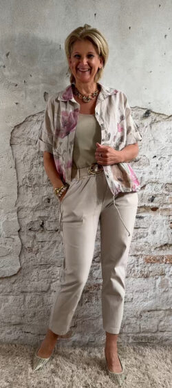 Comfy mom stretchbroek zand - Evy 180063✔️