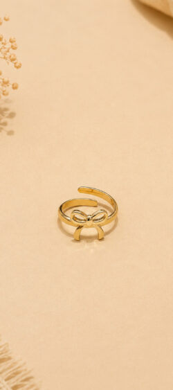 Ring met strikje goud Sil - 183573