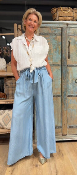 Wijde tencel pantalon Bibi - 184404