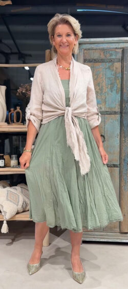 Crinkle rok / jurkje khaki - Ailan