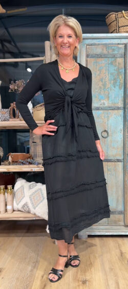 Basic strik bolero zwart Ailan - 185022