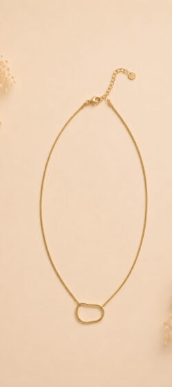Ketting met organische hanger goud Sil - 182767