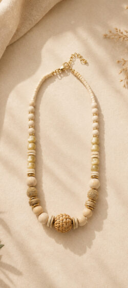Houten kralenketting Renske - 182796