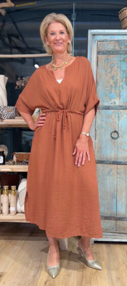 Oversized koord jurk Brick - Len 185122