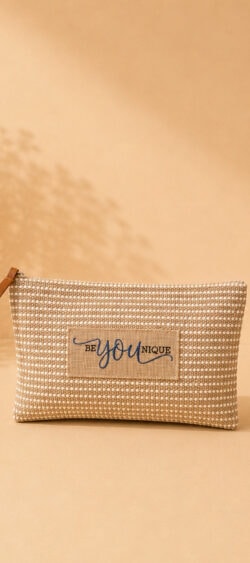 Jute clutch zand Jacky