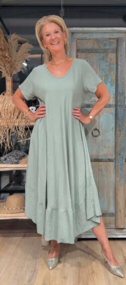 A-lijn jurk khaki Bibi - 186566