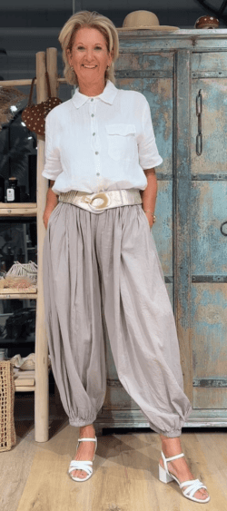 Aladin broek taupe - Elza 188349