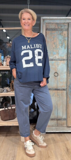 Malibu sweater donkerblauw Elza - 192625
