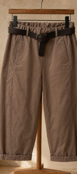 Stretch ballon broek taupe - Elza