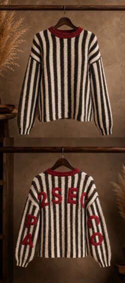 Proseco pullover bruin-ecru - Nana 190416