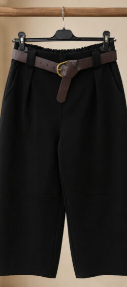 Bandplooi culotte zwart - Evy 191363