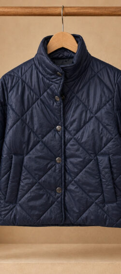 Gewatteerde jas donkerblauw Bibi - 191393