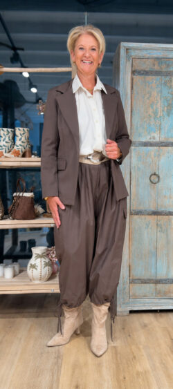 Blazer bruin - Evy 190080 (1 september weer op voorraad, je kunt al bestellen)