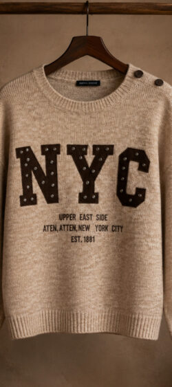Pullover NYC licht camel - Nana 190342