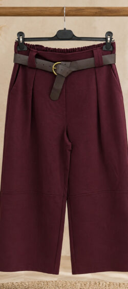 Bandplooi culotte Bordeaux - Evy 191361 (1 september weer op voorraad, je kunt al bestellen)