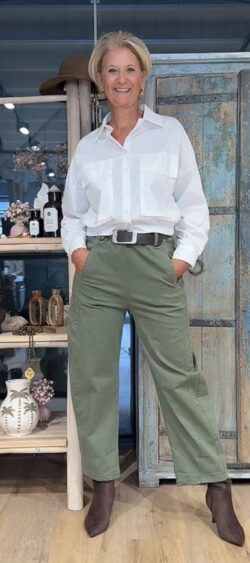 Stretch ballon broek khaki - Elza 192208