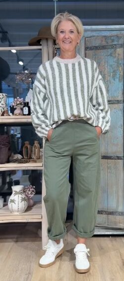 Proseco pullover khaki-ecru - Nana 190414