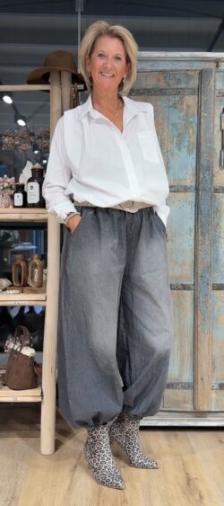 Ballon blouse wit - Evy 192660