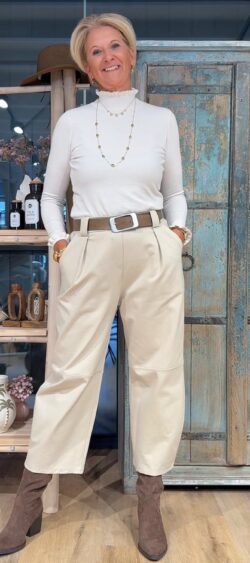 Ruffle pull-under beige Bibi - 191378