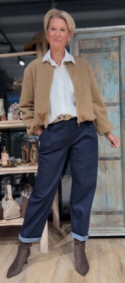 Wollook ballon jasje camel - Evy 190780