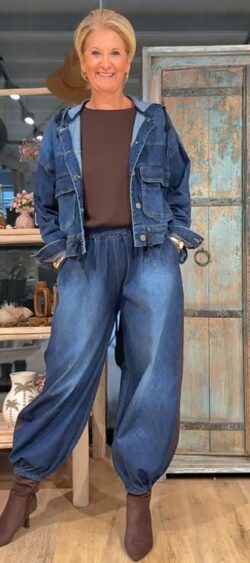 Jeans blouson met capuchon - Elza 192256