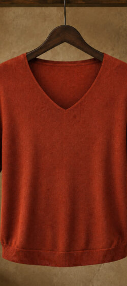 Pullover v-hals korte mouw terra - Evy