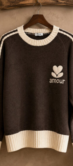 Pullover Amour bruin - Nana 190338 (25 augustus weer op voorraad, je kunt al bestellen)