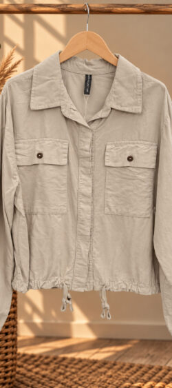Babyrib blouson blouse zand Bibi