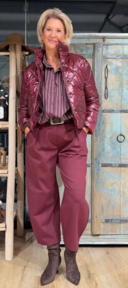 Gewatteerde jas bordeaux Bibi - 191389