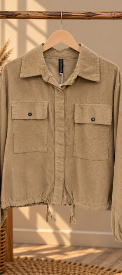 Babyrib blouson blouse Camel Bibi