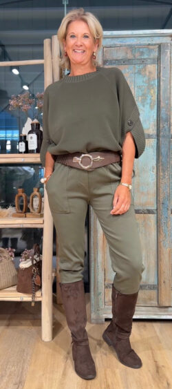 Allround stretch broek khaki - Ailan 195069