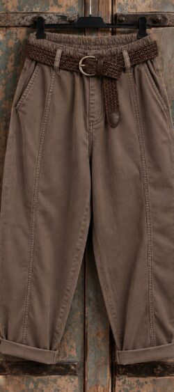 Stretch ballon broek bruin - Ailan 195390