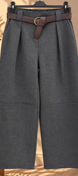 Bandplooi culotte grijs - Evy 194944