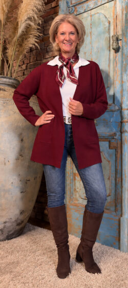 ✔️Vest bordeaux - Evy 196089