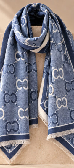 Luxe CC sjaal jeansblauw 196462