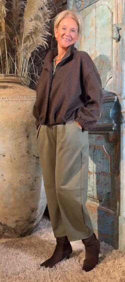 Wollook bomber jack bruin - Evy 200395