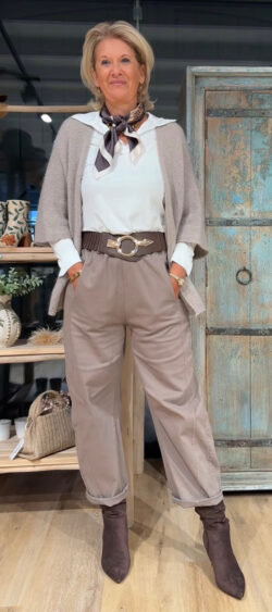Stretch ballon broek taupe - Bibi 197293
