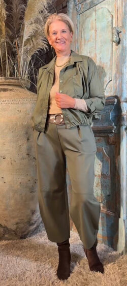 Blouson blouse khaki - Evy 200365