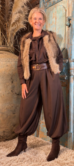 Pof pantalon bruin - Evy 200605