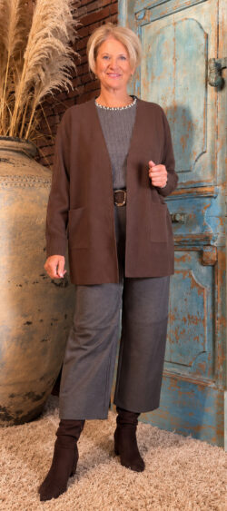 Vest bruin - Evy 196095