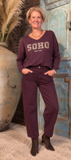 Mom ballon jeans aubergine Bibi-3D